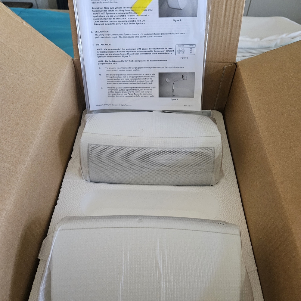 evoQ 3000 Outdoor Speakers Pair - White/Gray - Picture 3 of 10